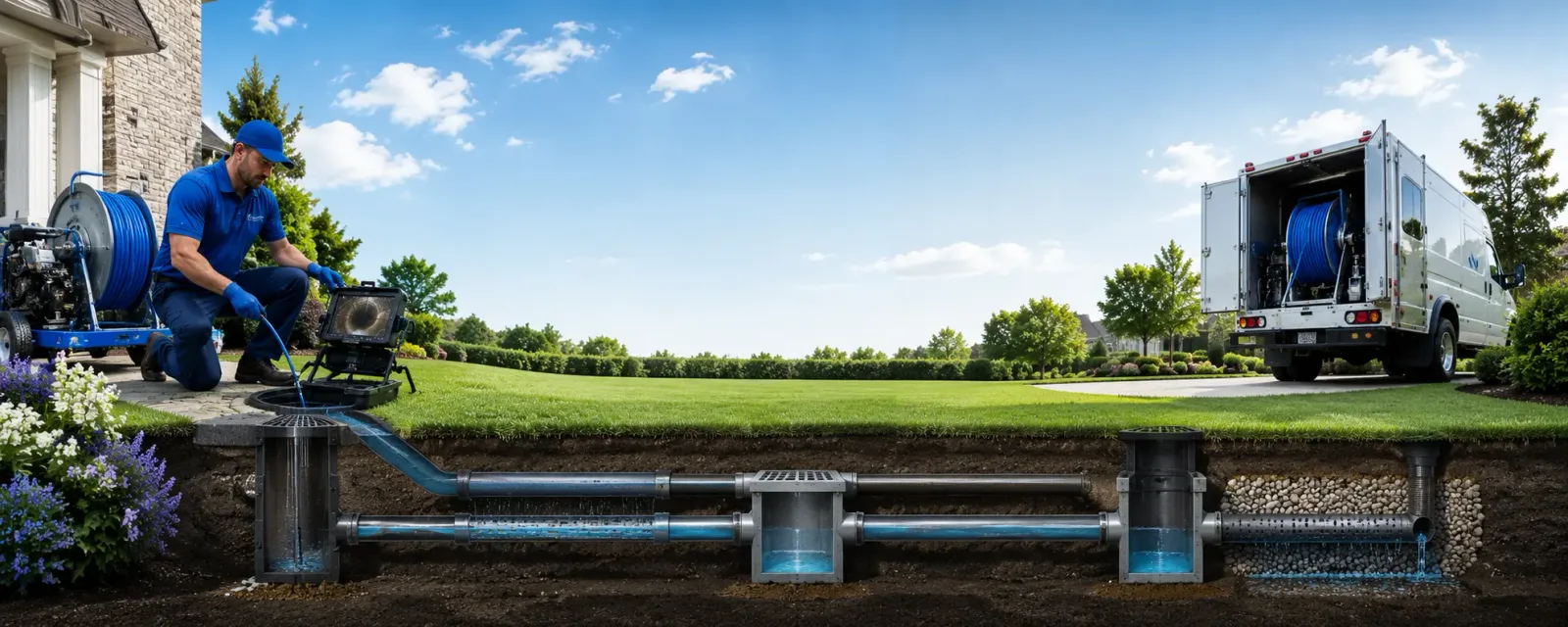 Outdoor drain cleaning information for Ester, AK